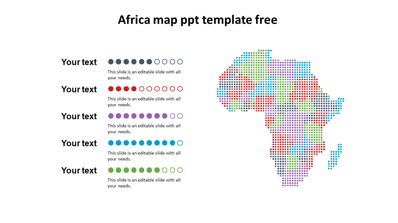 africa map ppt template free